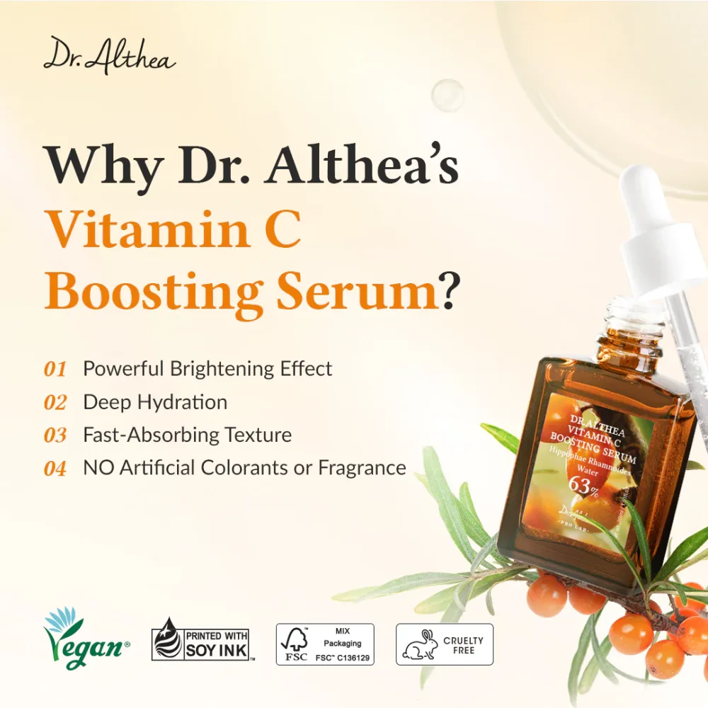 سيروم فيتامين سي المعزز للبشرة المشرقة والنضرة Dr.Althea Vitamin C Boosting Serum